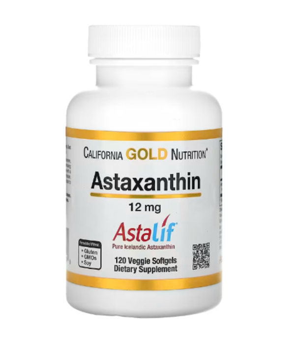 California Gold Nutrition, Astaxanthin, Astalif Pure Icelandic, 12 mg, 120 Veggie Softgels