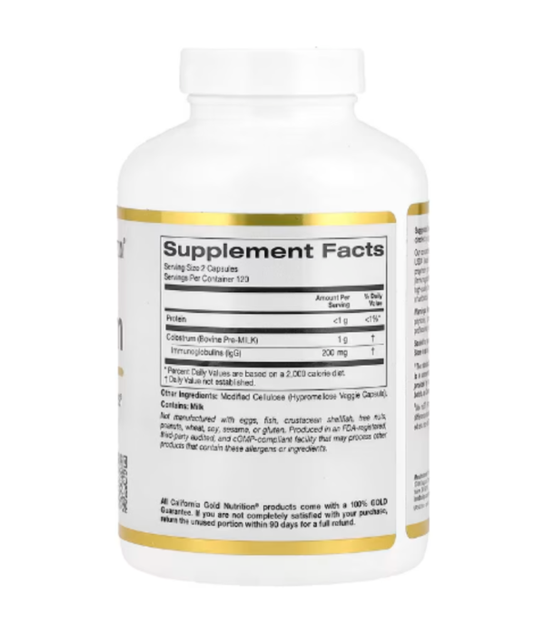 California Gold Nutrition, Colostrum, 240 Veggie Capsules