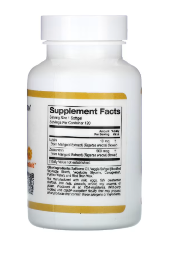 California Gold Nutrition, Lutein with Zeaxanthin, 10 mg, 120 Veggie Softgels