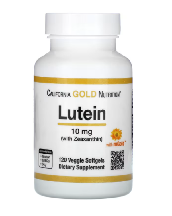 California Gold Nutrition, Lutein with Zeaxanthin, 10 mg, 120 Veggie Softgels