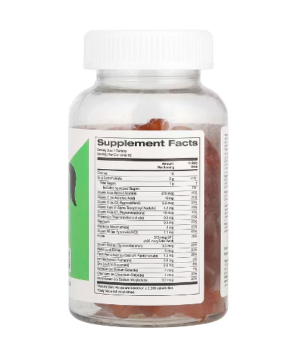 California Gold Nutrition, Multivitamin & Mineral For Children, No Gelatin, Natural Raspberry, 60 Vegetarian Gummies