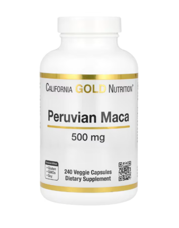 California Gold Nutrition, Peruvian Maca, 500 mg, 240 Veggie Caps