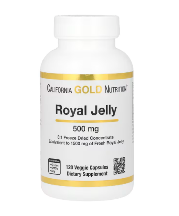 California Gold Nutrition, Royal Jelly, 500 mg, 120 Veggie Capsules