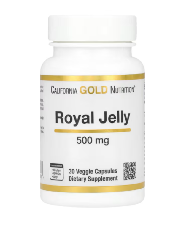 California Gold Nutrition, Royal Jelly, 500 mg, 30 Veggie Caps
