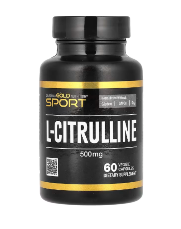 California Gold Nutrition, Sport, L-Citrulline, Kyowa Hakko, 500 mg, 60 Veggie Capsules