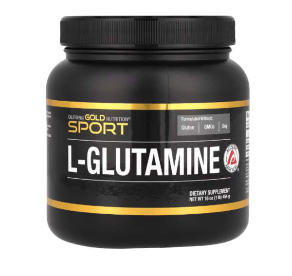 California Gold Nutrition, Sport, L-Glutamine Powder, AjiPure®, Gluten Free, 1 lb (454 g)