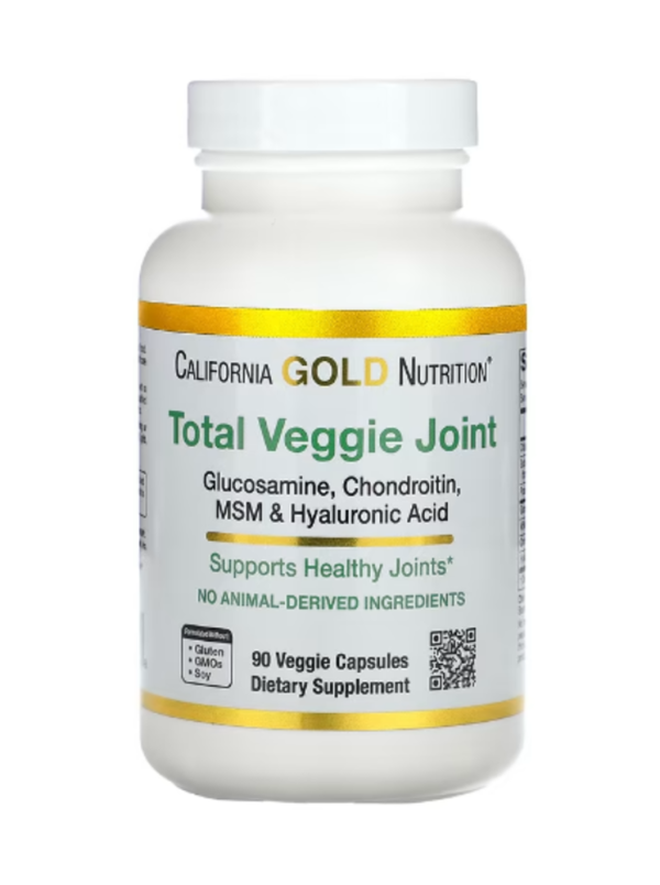 California Gold Nutrition, Total Veggie Joint Support Formula, With Glucosamine, Chondroitin, MSM, and Hyaluronic Acid, 90 Veggie Capsules