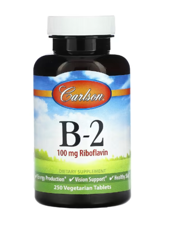 Carlson, B-2, 100 mg, 250 Vegetarian Tablets