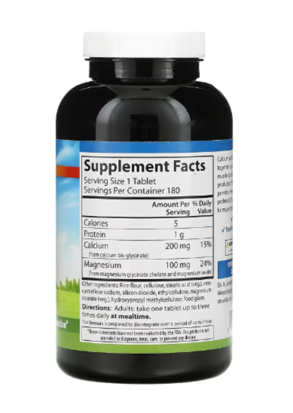 Carlson, Chelated Cal-Mag, 180 Tablets