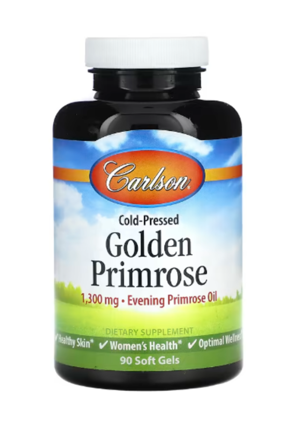 Carlson, Cold-Pressed Golden Primrose, 1,300 mg, 90 Soft Gels