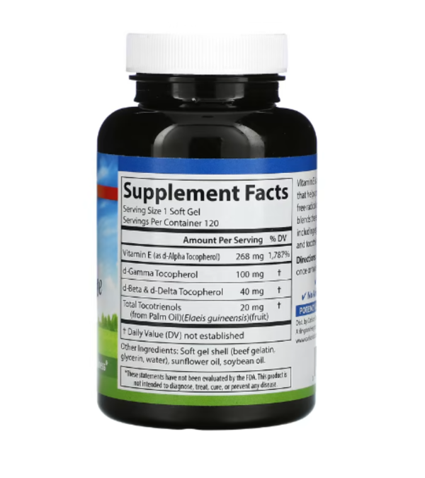 Carlson, E-Gems Elite, Vitamin E, 268 mg (400 IU), 120 Soft Gels
