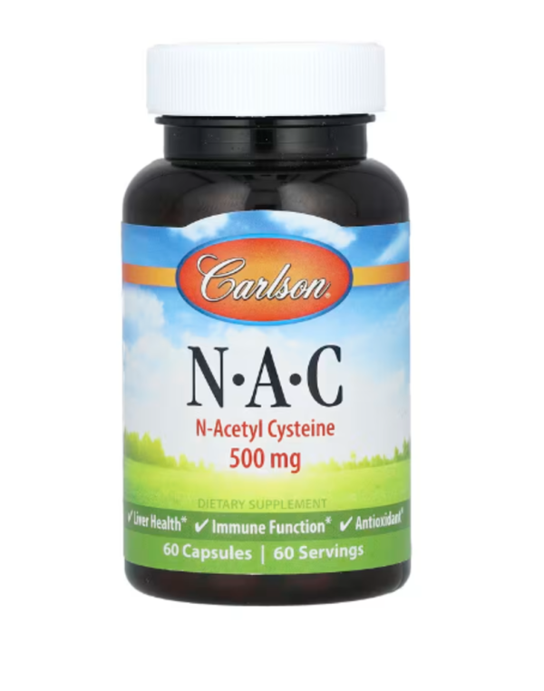 Carlson, N-A-C, 500 mg, 60 Capsules