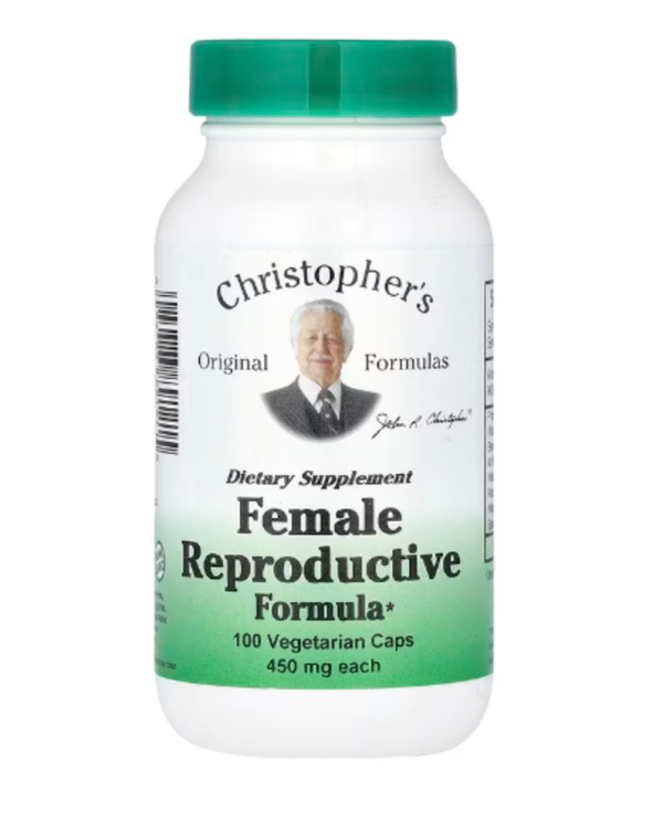 Christopher's Original Formulas, Female Reproductive Formula, 900 mg, 100 Vegetarian Caps (450 mg per Capsule)