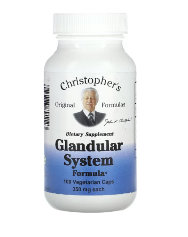 Christopher's Original Formulas, Glandular System Formula, 350 mg, 100 Vegetarian Caps
