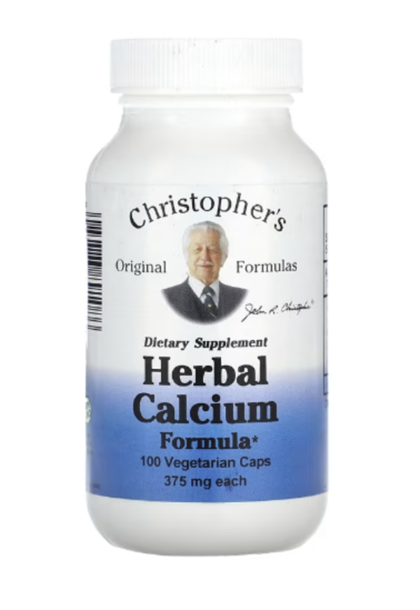 Christopher's Original Formulas, Herbal Calcium Formula, 375 mg, 100 Vegetarian Caps