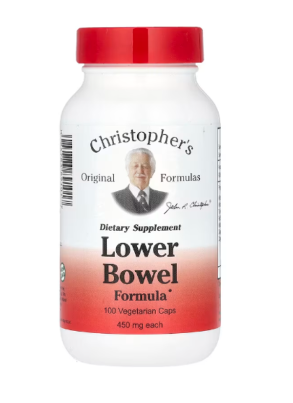 Christopher's Original Formulas, Lower Bowel Formula, 900 mg, 100 Vegetarian Caps (450 mg per Capsule)