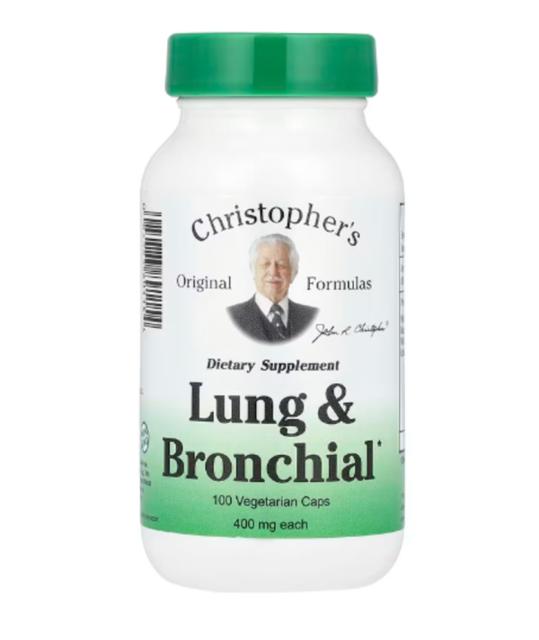 Christopher's Original Formulas, Lung and Bronchial, 400 mg, 100 Vegetarian Caps