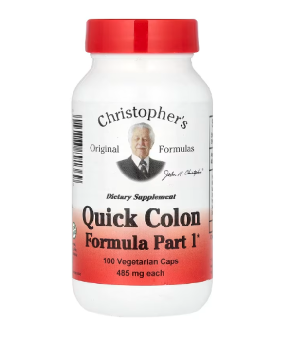 Christopher's Original Formulas, Quick Colon Formula Part 1, 485 mg, 100 Vegetarian Caps