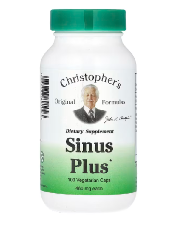 Christopher's Original Formulas, Sinus Plus, 920 mg, 100 Vegetarian Caps (460 mg per Capsule)