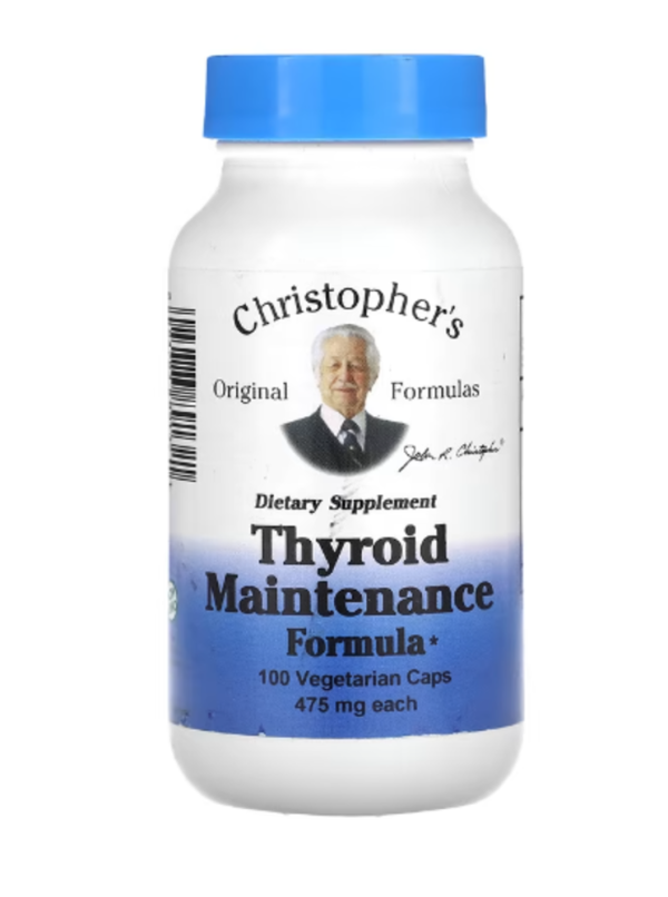 Christopher's Original Formulas, Thyroid Maintenance Formula, 475 mg, 100 Vegetarian Caps