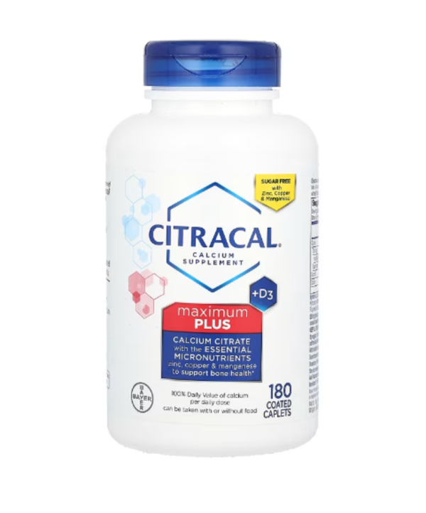 Citracal, Maximum Plus +D3, 180 Coated Caplets