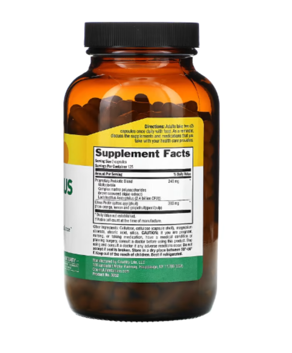 Country Life, Acidophilus with Pectin, 250 Vegan Capsules