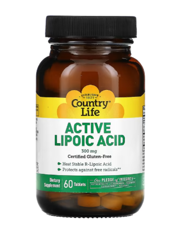 Country Life, Active Lipoic Acid, 300 mg, 60 Tablets