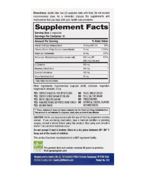 Country Life, Ageless Theory, Stem Cell Support, 60 Vegetarian Capsules