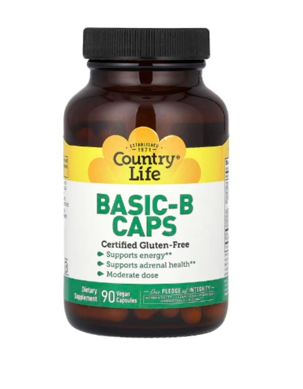 Country Life, Basic-B Caps, 90 Vegan Capsules