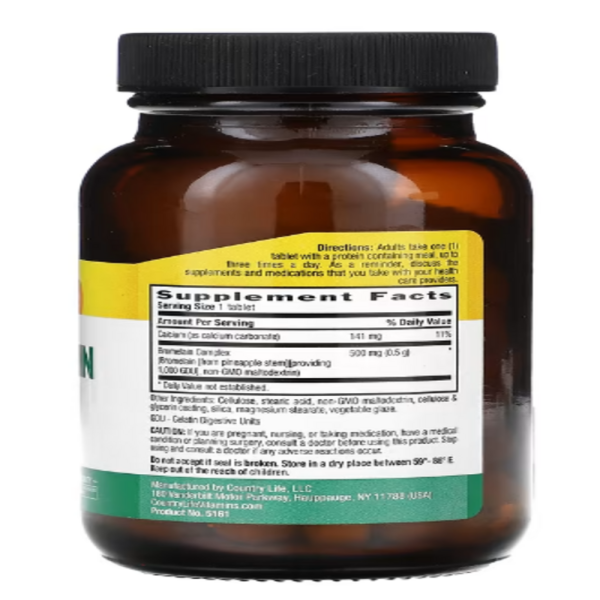 Country Life, Bromelain, Triple Strength, 60 Tablets