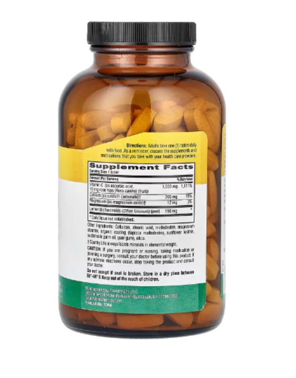Country Life, Buffered Vitamin C, 1,000 mg, 250 Tablets
