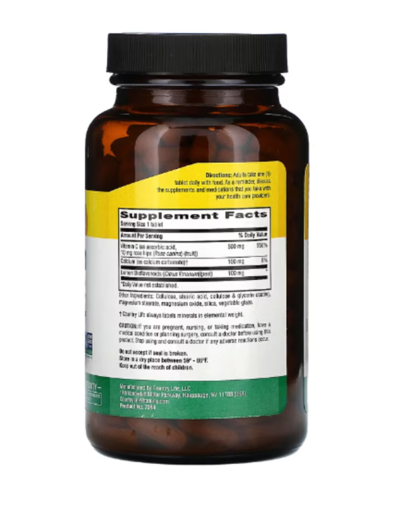 Country Life, Buffered Vitamin C, 500 mg, 250 Tablets