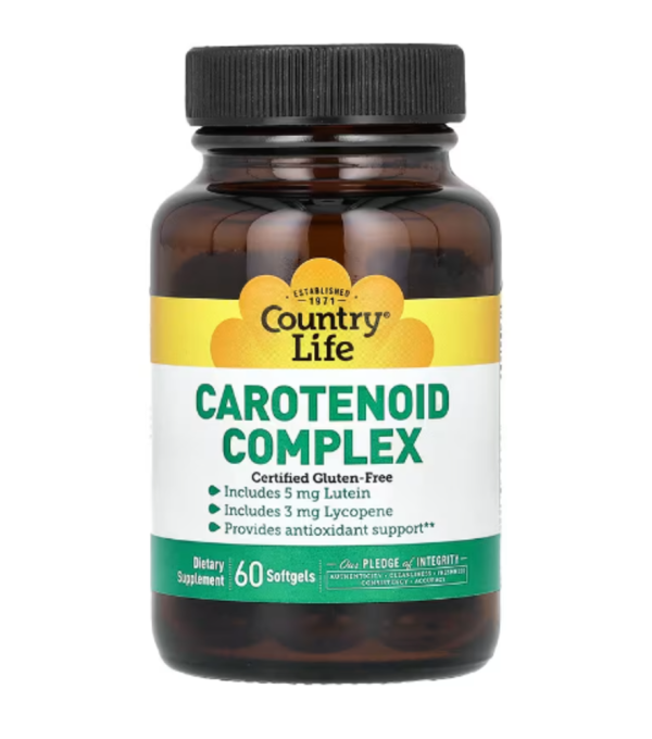 Country Life, Carotenoid Complex, 60 Softgels