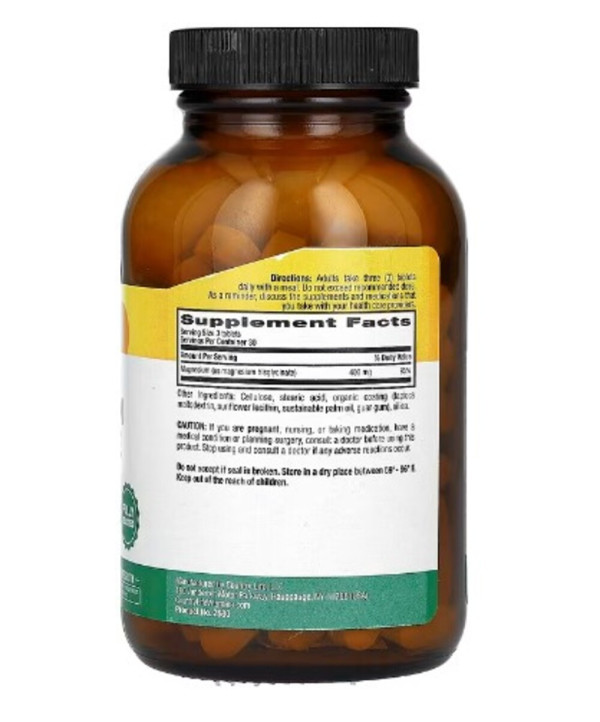 Country Life, Chelated Magnesium Glycinate, 400 mg, 90 Tablets (133 mg per Tablet )