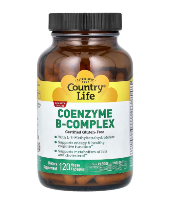 Country Life, Coenzyme B-Complex, 120 Vegan Capsules