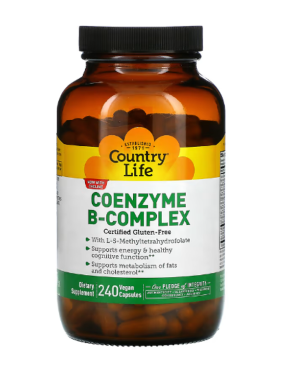 Country Life, Coenzyme B-Complex, 240 Vegan Capsules