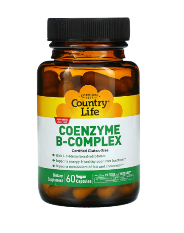 Country Life, Coenzyme B-Complex , 60 Vegan Capsules