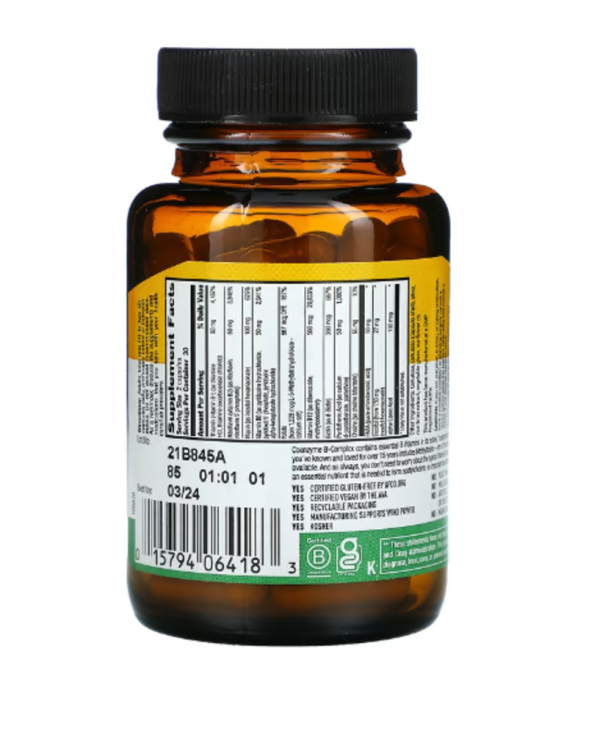 Country Life, Coenzyme B-Complex , 60 Vegan Capsules