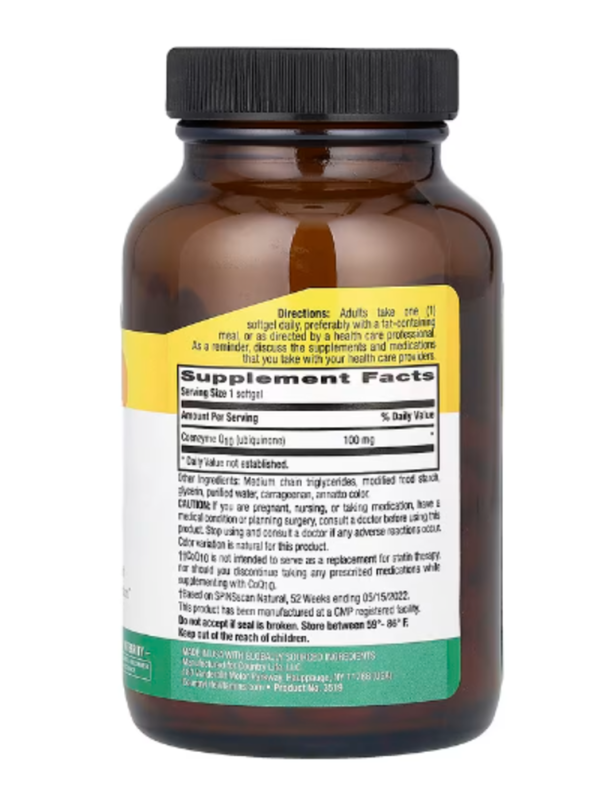 Country Life, CoQ10, 100 mg, 120 Vegan Softgels