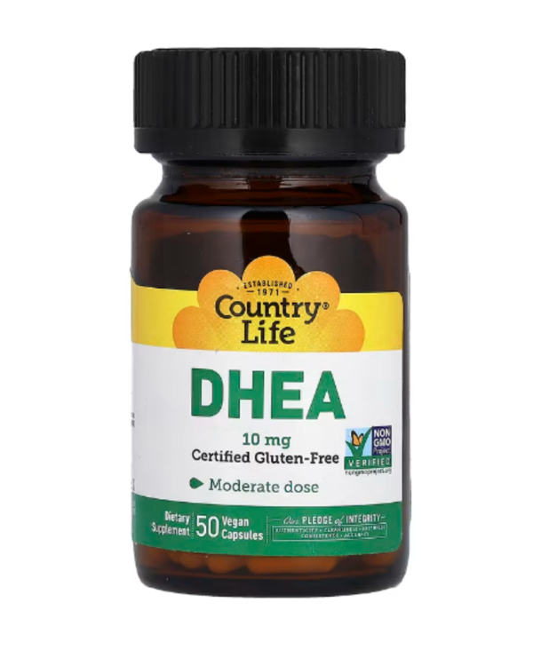 Country Life, DHEA, 10 mg, 50 Vegan Capsules