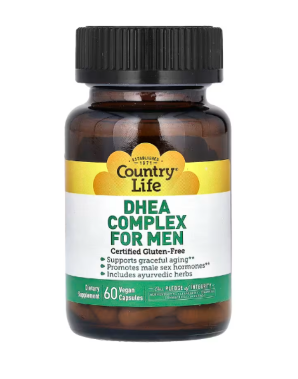 Country Life, DHEA Complex for Men, 60 Vegan Capsules