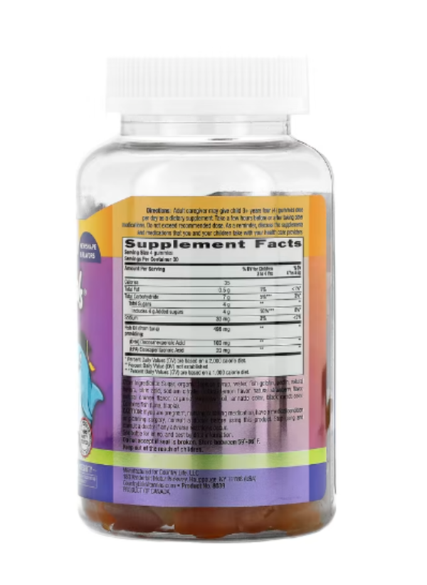 Country Life, Dolphin Pals, DHA, 90 Sour Gummy Dolphins