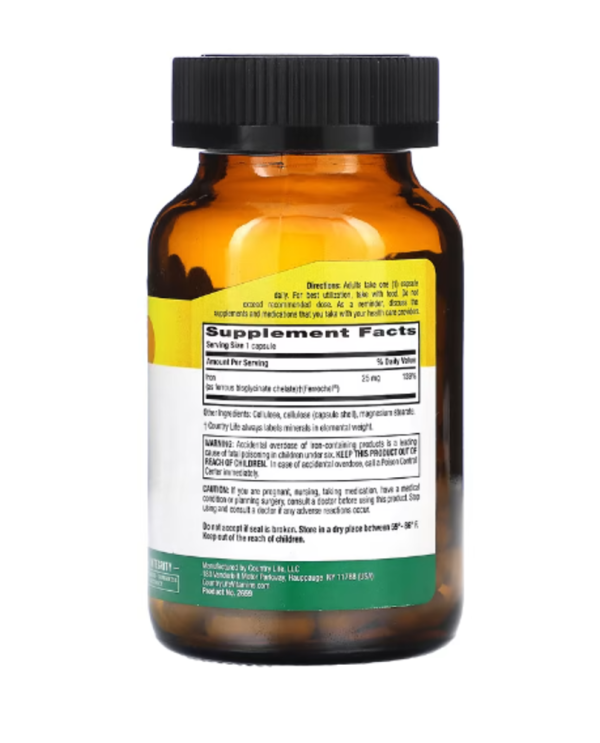 Country Life, Easy Iron, 25 mg, 90 Vegan Capsules