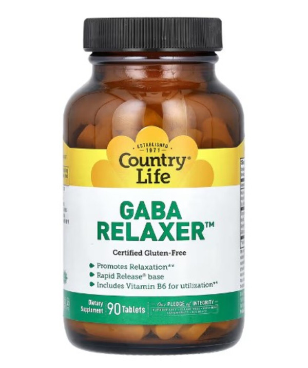 Country Life, GABA Relaxer, 90 Tablets