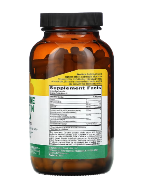Country Life, Glucosamine Chondroitin Formula, 180 Capsules