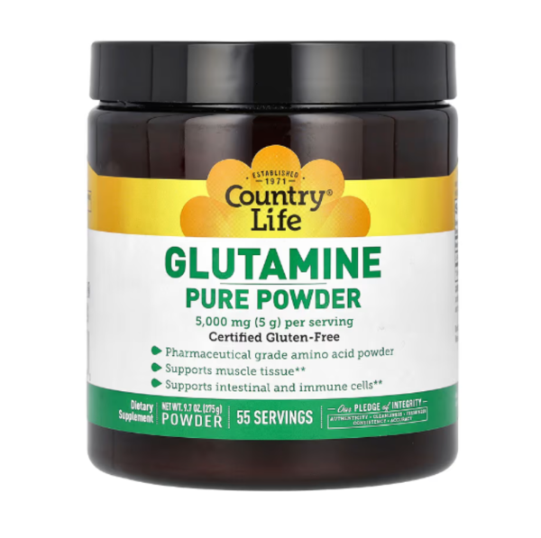 Country Life, Glutamine Pure Powder, 9.7 oz (275 g)
