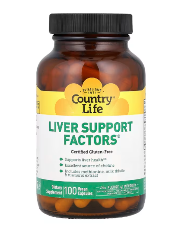 Country Life, Liver Support Factors, 100 Vegan Capsules
