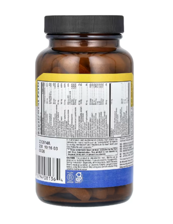 Country Life, Max for Men, Multivitamin & Mineral Complex, Iron-Free, 120 Tablets