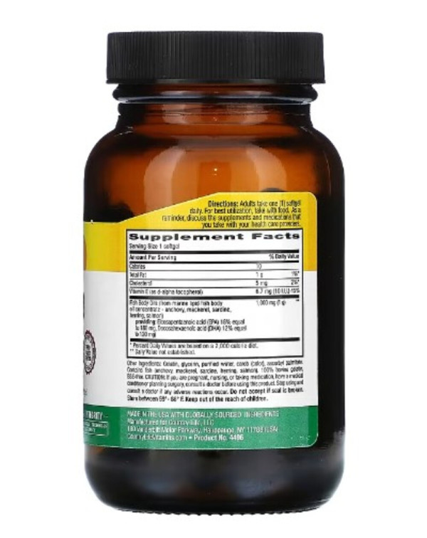 Country Life, Natural Omega-3, 1,000 mg, 50 Softgels