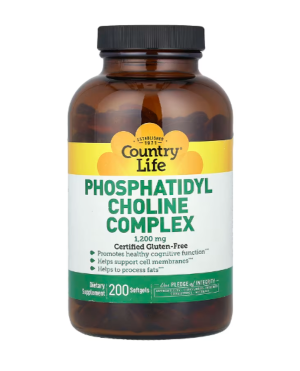 Country Life, Phosphatidyl Choline Complex, 1,200 mg, 200 Softgels
